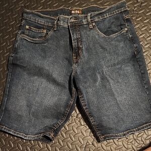 Vintage AD 1970  Dark Blue Denim Shorts for Men Size 36